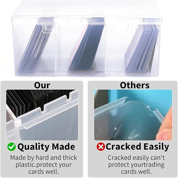 Toploader Storage Box for 100 + 3" x 4" 35pt Rigid Card, Trading Card Storage - Image 4