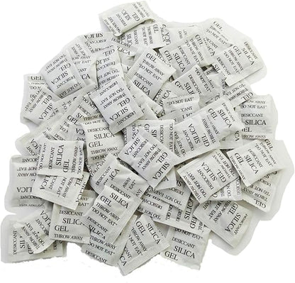 100 Packets Lot Silica Gel Desiccant Dehumidifier Moisture Absorbing Bags by Cozylkx