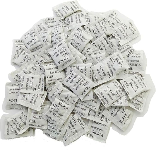 100 Packets Lot Silica Gel Desiccant Dehumidifier Moisture Absorbing Bags by Cozylkx