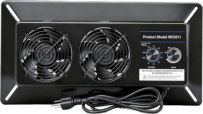 220 CFM Crawlspace Vent Fan, by Pewoaoa