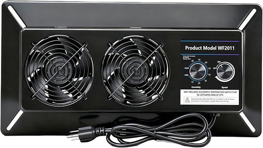 220 CFM Crawlspace Vent Fan, by Pewoaoa