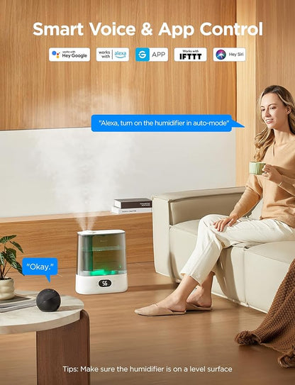 GoveeLife Smart Humidifiers for Bedroom, 6L Cool Mist Top Fill for Large Room - Image 2