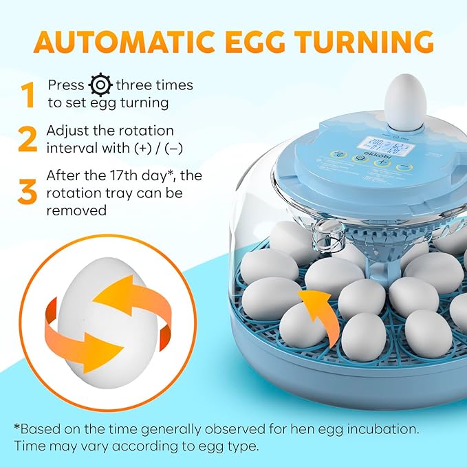 18 Egg Incubator with Automatic Egg Turning and Humidity Control – Egg - Image 5