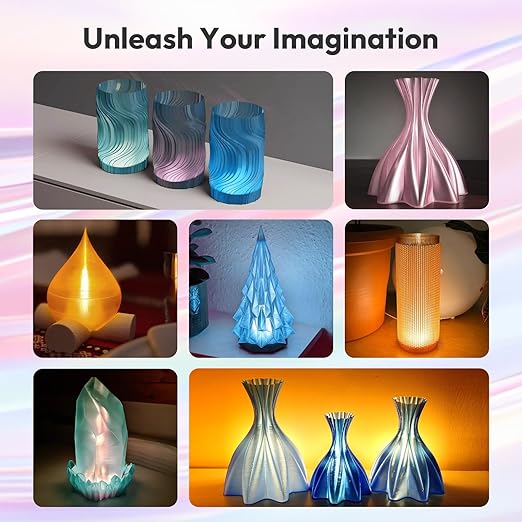 AMOLEN Transparent PLA Filament Bundle Multicolor, Translucent PLA 3D Printer - Image 4