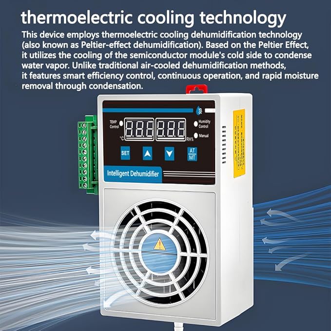 Grow Tent Dehumidifier, Smart Temp and Humidity Controller - Image 7
