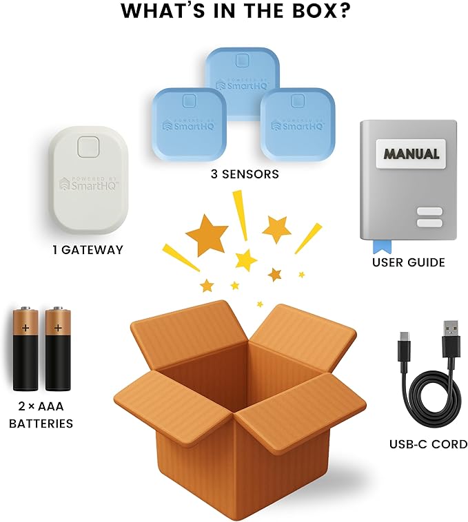 SmartHQ™ WiFi Water Leak Detector, Personal Security Water Leak Alarm - Image 5