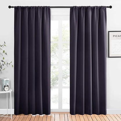 NICETOWN Window Curtains Blackout Drapes, 1 Pair, 52 by 84-Inch, Thermal by NICETOWN