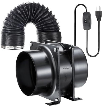 4inch Axial Fan Kit, Exhaust Extractor Blower Ventilation Fan by Moonjor