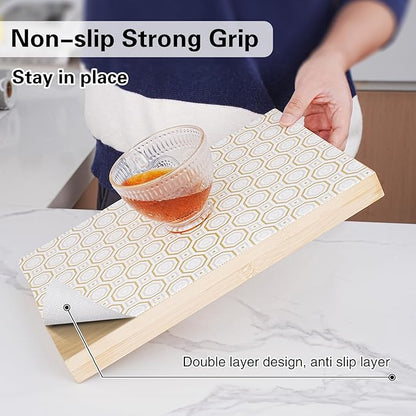 Drawer and Shelf Liner for Kitchen Cabinet, Non-Adhesive Cabinet Liner 12in x - Image 2