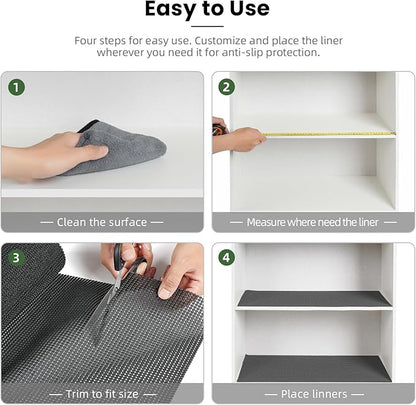 BAGAIL Drawer and Shelf Liner, 17.5 in X 10 Ft Non-Adhesive Shelf Liners - Image 6