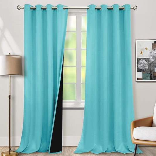 BGment 100% Blackout Curtains 108 Inch Long 2 Panles Set, Thermal Insulated by BGment