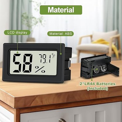 Humidity Meter Indoor Thermometer 6-Pack Mini Digital Thermometer Hygrometer - Image 5