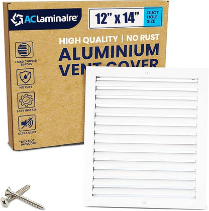 12x14 Inch Air Return Vent Cover Decorative – Premium Aluminum AC Vent Cover by LAMINAIRE
