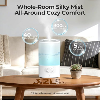 Top-Fill Cool Mist Bedroom Humidifier - Image 2