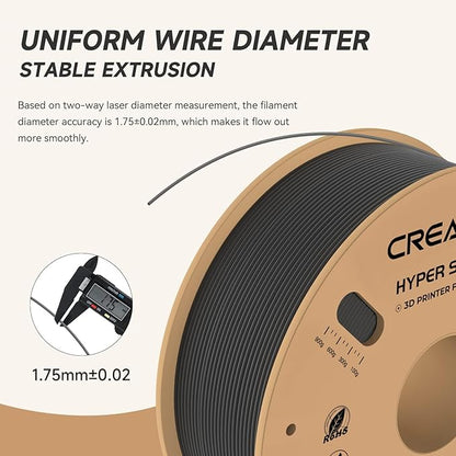 Official CREALITY Hyper PLA Filament 1.75mm, High Speed PLA 30-600mm/s Rapid 3D - Image 3
