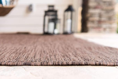 Unique Loom Collection Casual Transitional Solid Heathered Indoor/Outdoor - Image 3