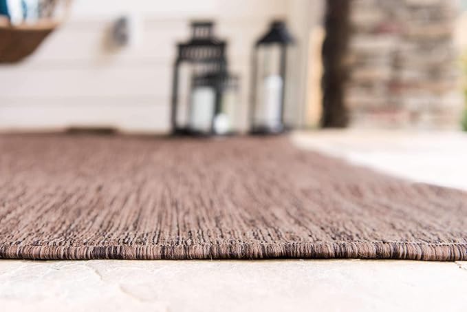 Unique Loom Collection Casual Transitional Solid Heathered Indoor/Outdoor - Image 8