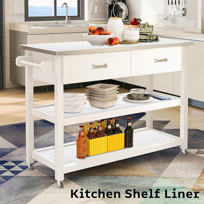 Shelf and Drawer Liner for Kitchen Cabinet, Non Adhesive Non Slip Thickened - Image 3