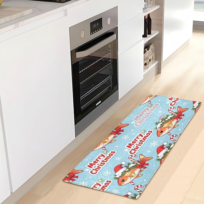 Merry Christmas Golden Salmon decorative mats - Image 6