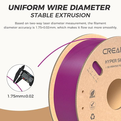 Official Creality Hyper PLA Filament 1.75mm, High Speed PLA 30-600mm/s Rapid 3D - Image 4