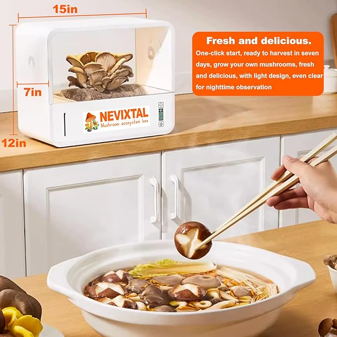 Smart Mushroom Growing Tent, Grow Mushrooms at Home Kit, Fully Automatic - Image 6