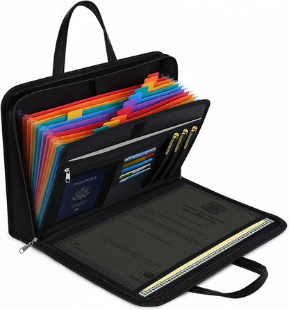 Fireproof Document Box with Handle by QLYNUDO