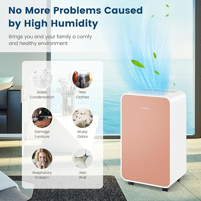 COSTWAY 2500 Sq. Ft Dehumidifier - Image 2
