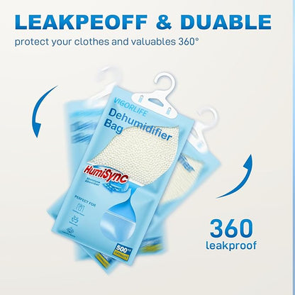 Moisture Absorbers, Hanging Closet Dehumidifier Bags 9.8 OZ, Portable - Image 4