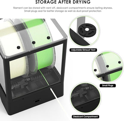【EIBOS Upgraded 2026】 3D Printer Filament Dryer Box Polyphemus - Image 8