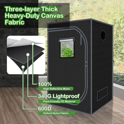 Grow Tent 60"x60"x78" Growing Tents - Image 5