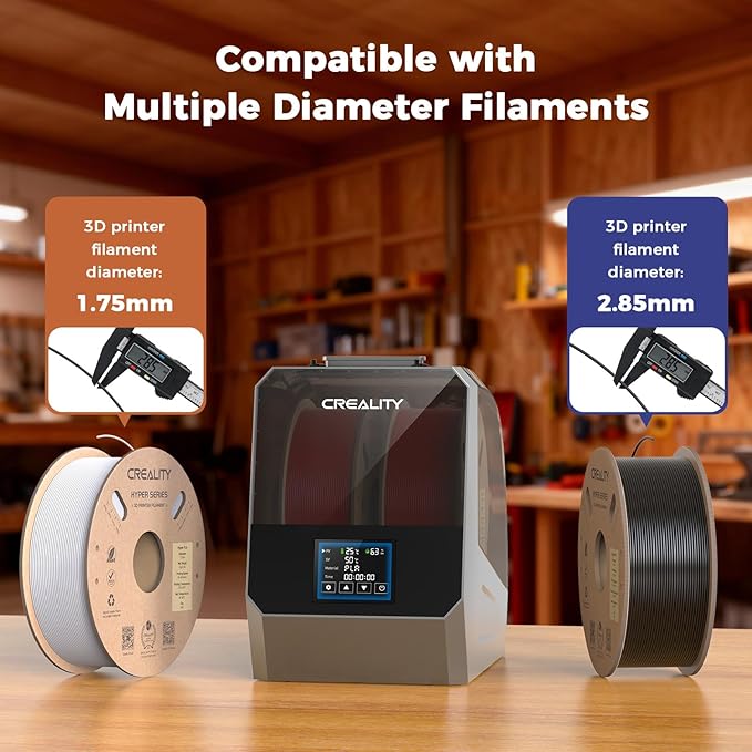 2026 New Official CREALITY Space Pi Filament Dryer Plus, 2 Spools Double 360° - Image 6