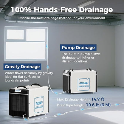 ALORAIR Wi-Fi Crawl Space Dehumidifier, 198 PPD Basement Dehumidifiers - Image 4