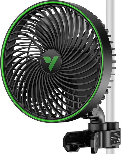 VIVOSUN AeroWave E6 Gen2, Grow Tent Clip Fan 6”, EC Motor, Smart Control by VIVOSUN