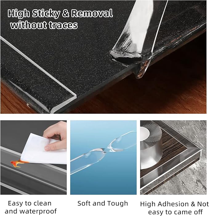Edge Corner Protector Baby Proofing, Soft Clear Furniture Table Corner Guard & - Image 2