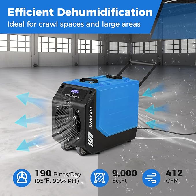 COSTWAY 190 PPD Commercial Dehumidifier - Image 3