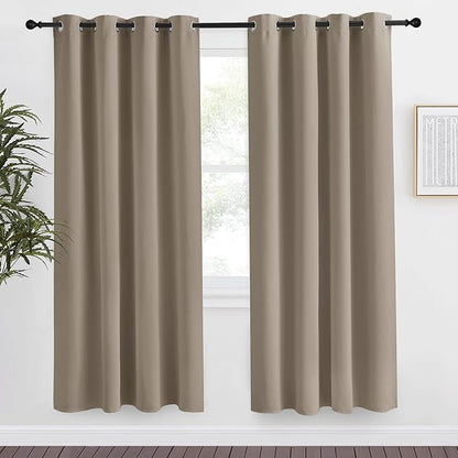 NICETOWN Taupe Blackout Curtain 78 inch Long, W55 x L78, 1 Panel, Thermal by NICETOWN
