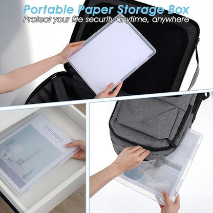 6 Pack A4 File Portable Project Case, Plastic Storage Box - Image 5
