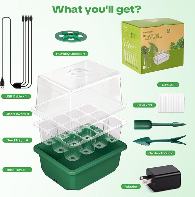 YAUNGEL 4 Pack Seed Starter Tray - Image 7