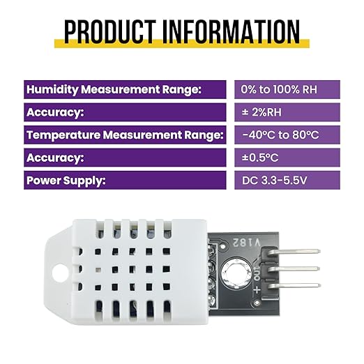 6Pcs DHT22/AM2302 Digital Temperature Humidity Sensor Module - Image 5