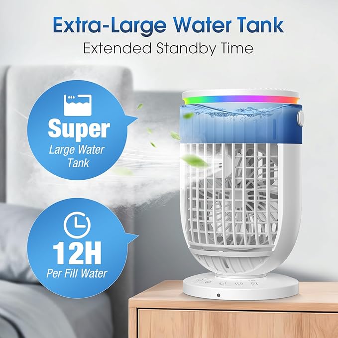 Humidifiers for Bedroom, with Large Tank, Ultra-Quiet Supersized Cool Mist Air - Image 4