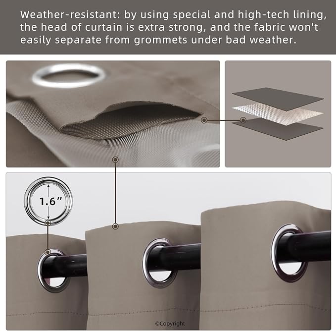 Water Proof Outside Curtains - Image 3