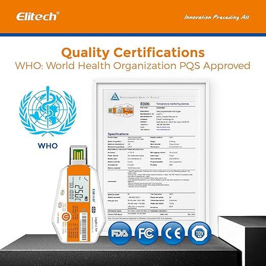 Elitech WHO PQS Certificated Temperature Humidity Data Logger - Image 2