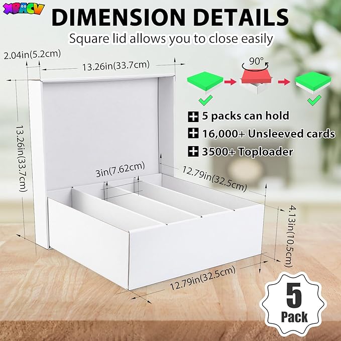 Trading Card Storage Box, Top Loaders Storage Box - Image 3