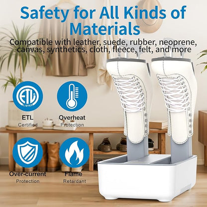 Boot Dryer Shoe Dryer for Work Boots Sneakers and Gloves, - Image 4