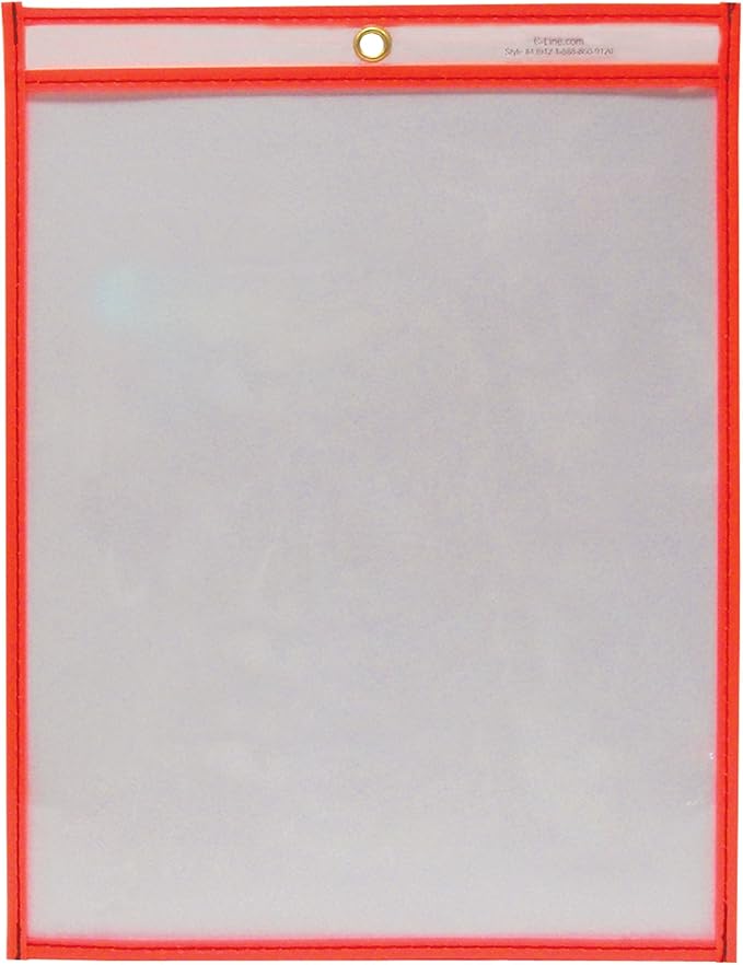 C-Line Reusable Dry Erase Pockets, 9 x 12 Inches - Image 2
