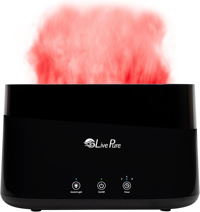 LP300HUM LivePure Aqua Flame Ultrasonic Humidifier- Vibration Technology - Image 9