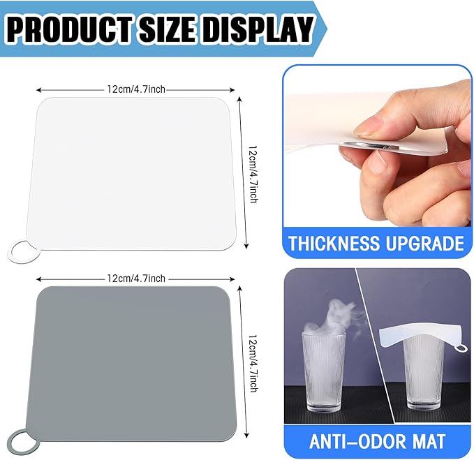 Yinkin 6 Pcs Drain Covers to Keep Bugs Out Silicone Shower Floor Tub Stoppers - Image 2
