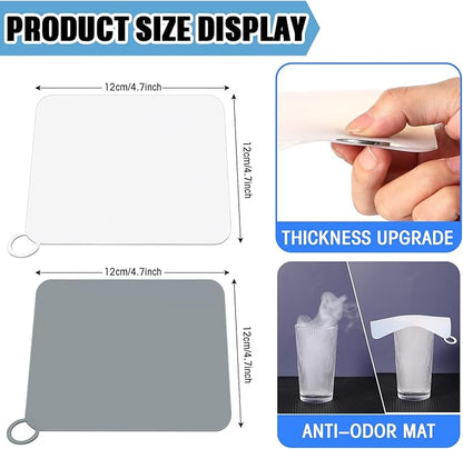 Yinkin 6 Pcs Drain Covers to Keep Bugs Out Silicone Shower Floor Tub Stoppers - Image 2