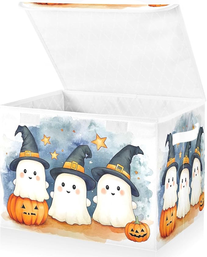 xigua Cute Cartoon Ghosts Storage Bins - Image 2