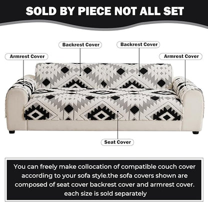 Boho Plush Couch Covers for Sofa Washable, Fuzzy Soft Couch Cover for Sectional - Image 2